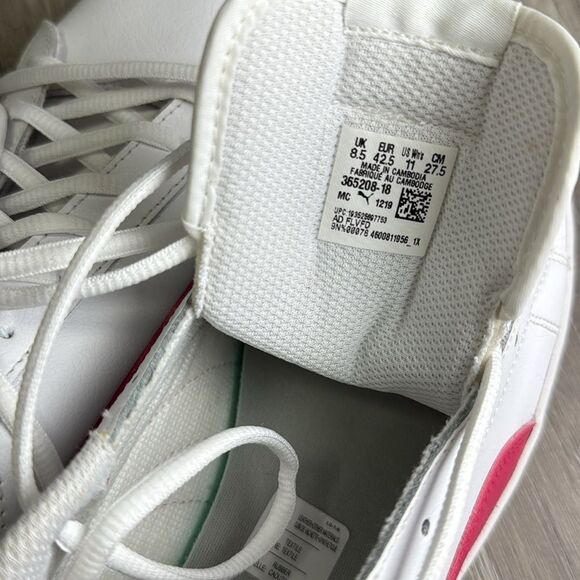 Puma, white pink sneakers, lace up, soft foam optimal, comfort - Picture 5 of 6